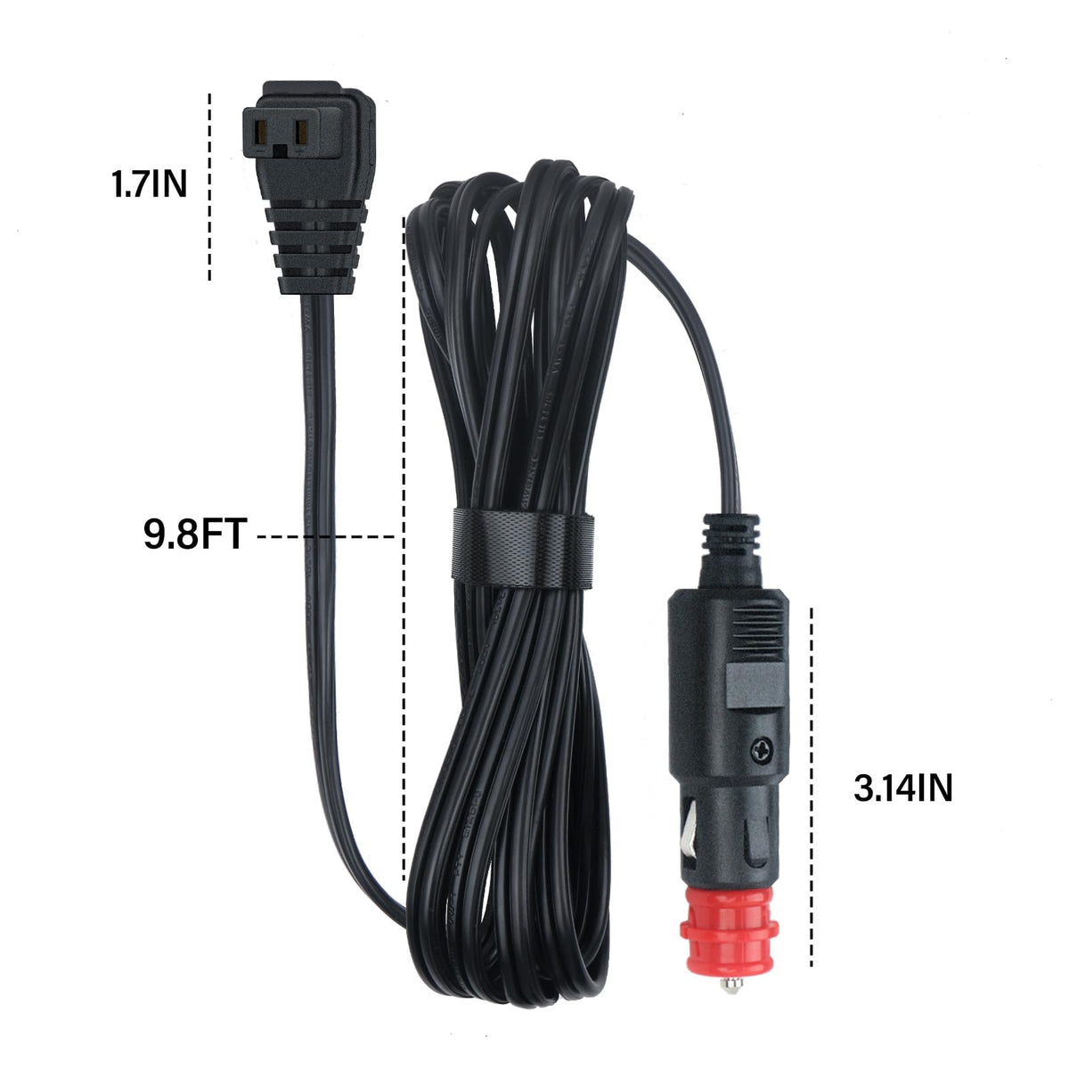 XZGm 11.5 ft cable coiled for easy routing and flexible placement