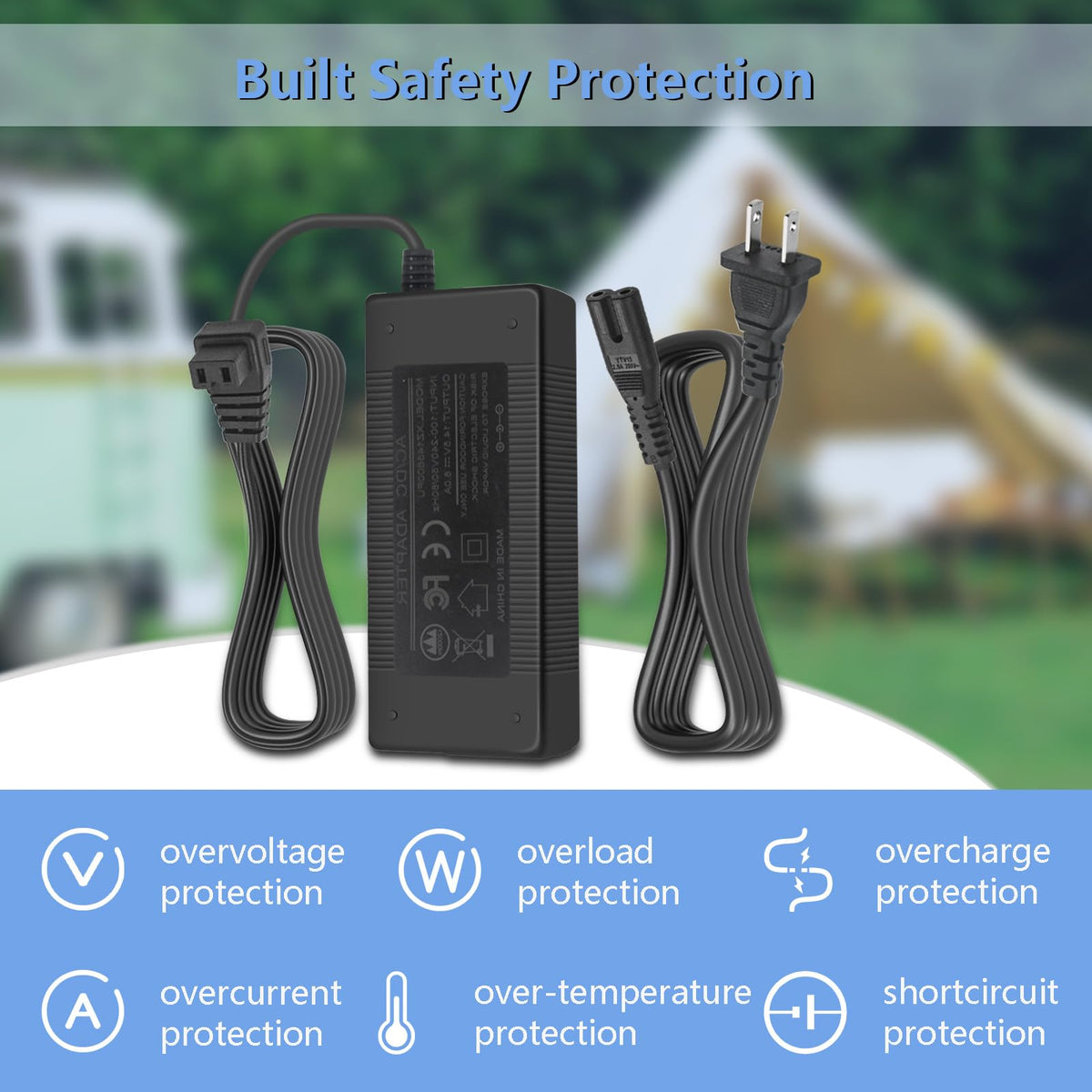 XZGm label and specifications sticker clear view for correct voltage confirmation