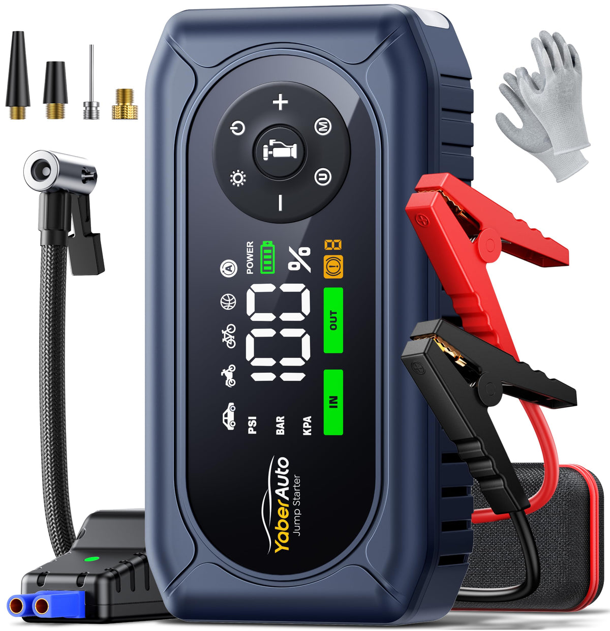 YaberAuto front view showing controls and ports for quick access benefit