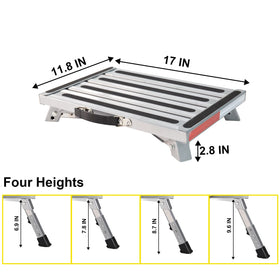Yagud rubber foot and reflective strip detail offering improved grip and night visibility