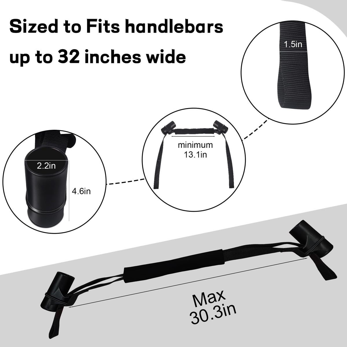 YaHees strap fitted to sportbike bars reduces stress and keeps suspension natural