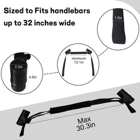 YaHees strap fitted to sportbike bars reduces stress and keeps suspension natural
