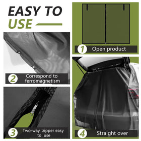 Yahenda folded screens and carry bag illustrating compact storage convenience