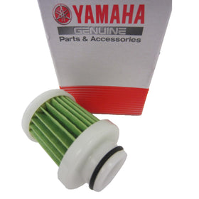 YAMAHA fuel filter connection ends close-up highlighting secure hose attachment