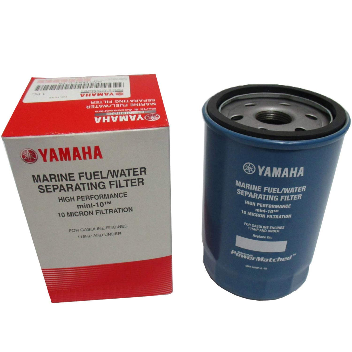 YAMAHA Mini10 front view showing filter cartridge and OEM fitment benefits