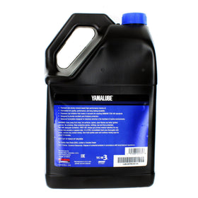 YAMAHA yamalube label closeup highlighting tc-w3 rating and specification benefits