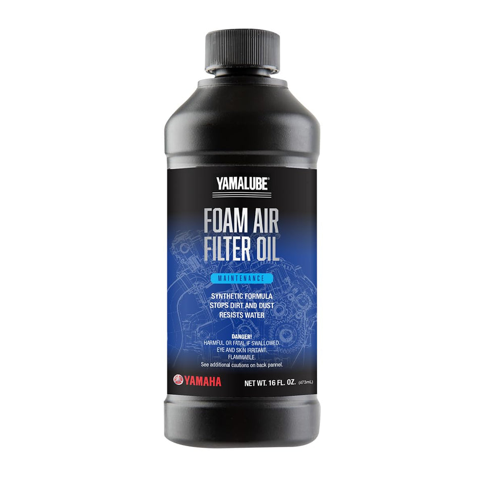 YAMAHA Yamalube bottle front view showing label and 16 oz capacity to ensure correct OEM oil