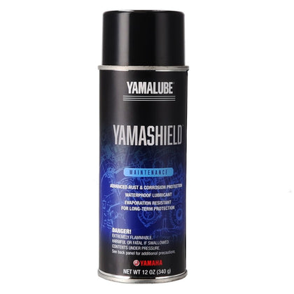 YAMAHA Yamalube spray can front view showing label and protective benefit