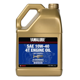 YAMAHA Yamalube 1-gallon bottle front label showing product and benefits