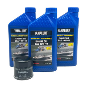Yamaha Yamalube kit front packaging showing contents and OEM label for correct fit