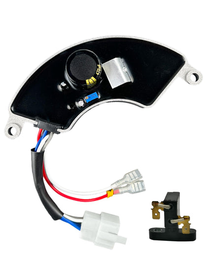 YAMAKATO AVR front assembly showing compact regulator, reliable voltage control
