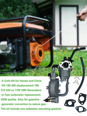 YAMAKATO carburetor kit with non-asbestos gaskets and hardware, simplifies fitment