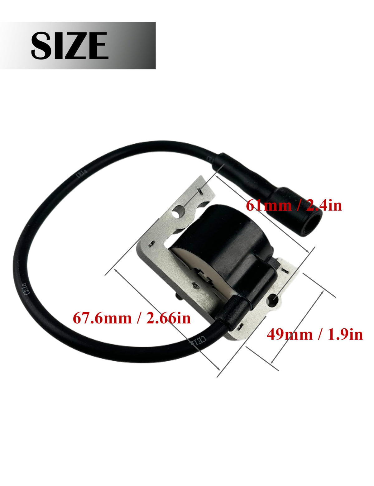 YAMAKATO coil electrical connector detail showing terminals for secure, correct wiring