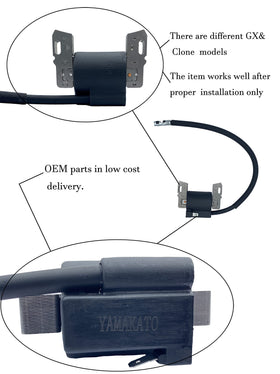 YAMAKATO ignition coil label close-up showing part numbers for correct match
