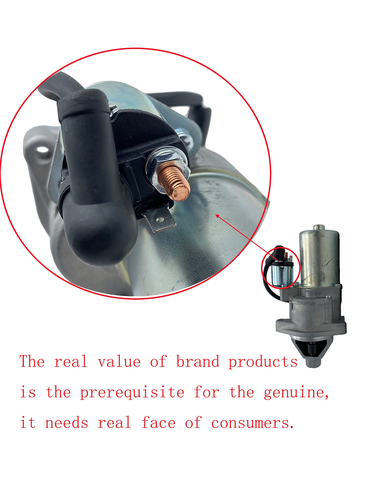 YAMAKATO starter solenoid closeup highlighting reliable electrical connection