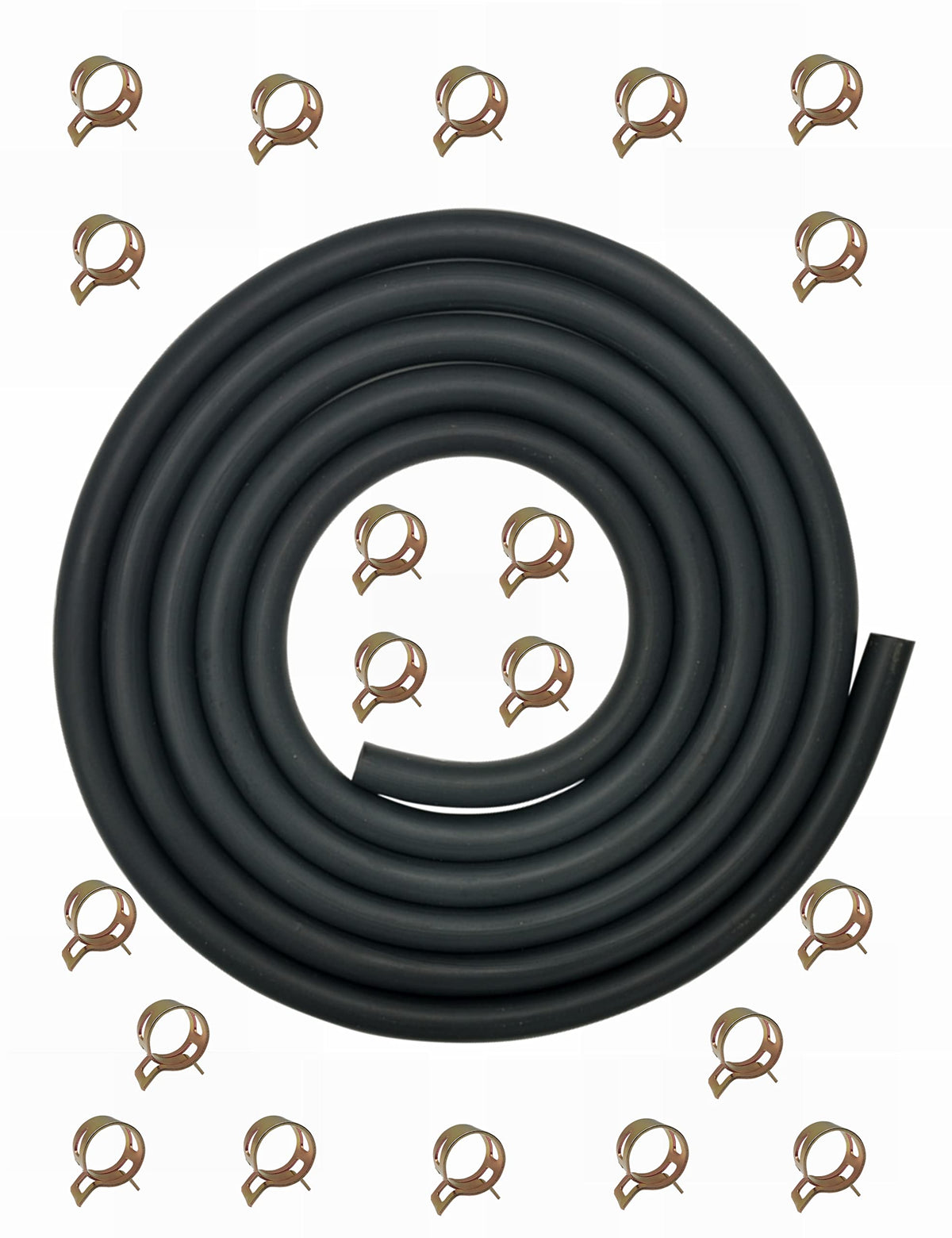 YAMAKATO hose beside icons for hot and cold temperatures showing wide tolerance benefit