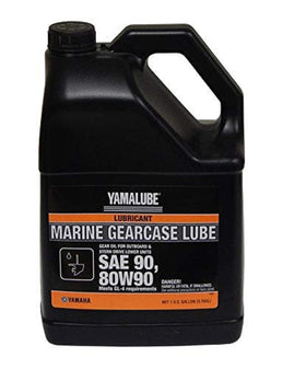YAMAHA Yamalube gallon front label showing product and benefits