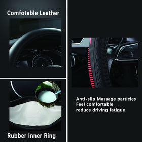 Yangday side profile showing slim thickness and contrast stitching for natural grip