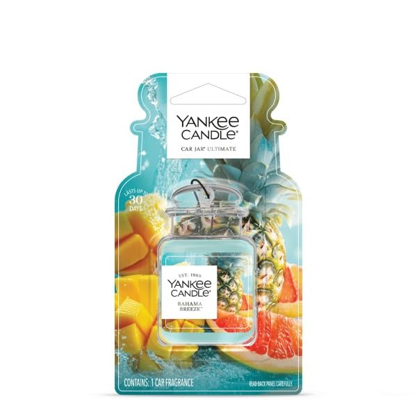 Yankee Candle hanging in car providing continuous fresh scent benefit