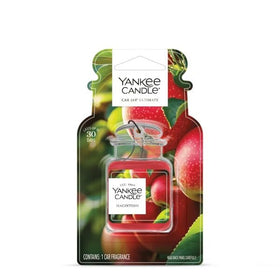 Yankee Candle Macintosh close-up of fragrance insert revealing texture and scent release
