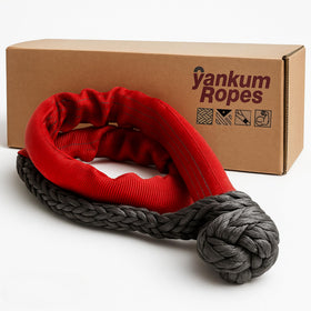 Yankum Ropes front packaging showing shackle and red sleeve benefit: easy identification
