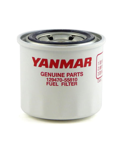 YANMAR fuel filter front view showing part number and correct fit