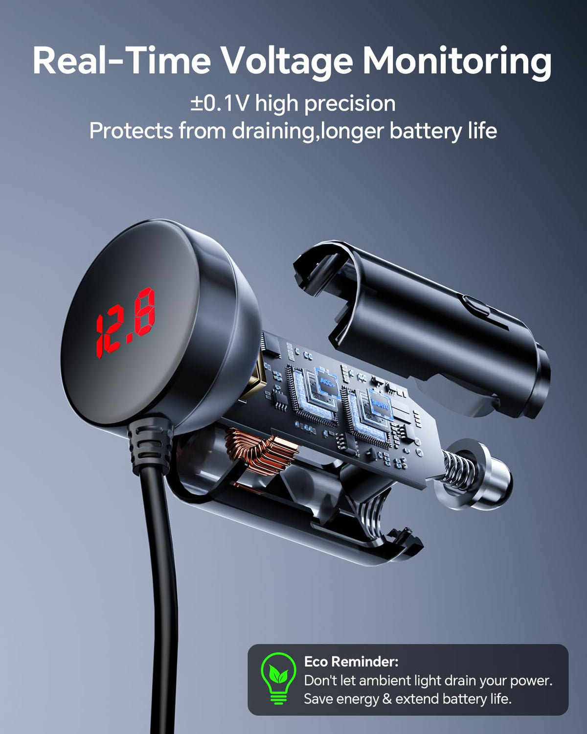 YANTU powering a dashcam and GPS simultaneously to maintain road devices