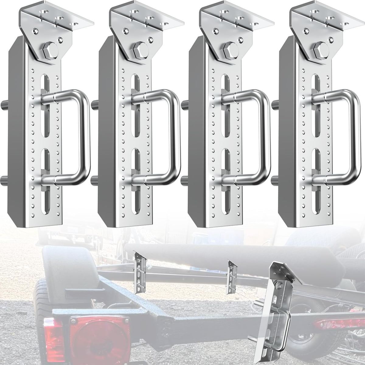 Yantuo front view of swivel top brackets showing complete kit and benefits