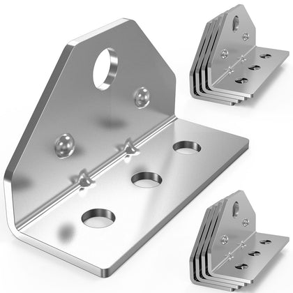 Yantuo front view of eight brackets showing durable galvanized finish and pack benefit