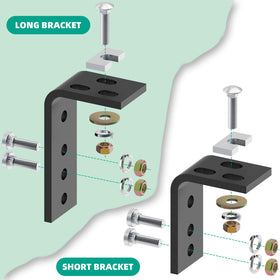 Yantuo hardware set laid out to show included bolts and fasteners