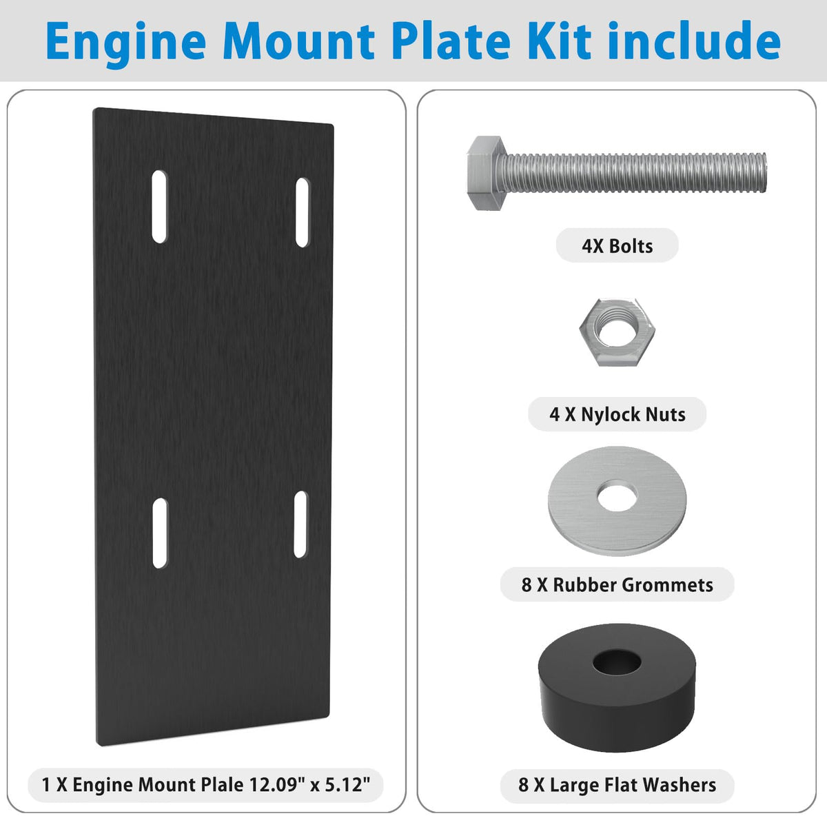 Yantuo plate welded to frame demonstrating secure, permanent mount