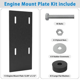 Yantuo plate welded to frame demonstrating secure, permanent mount