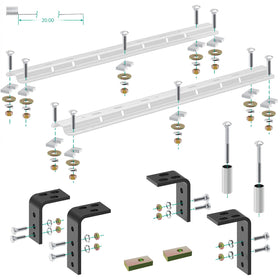 Yantuo scale comparison with ruler to show bracket and bolt sizes