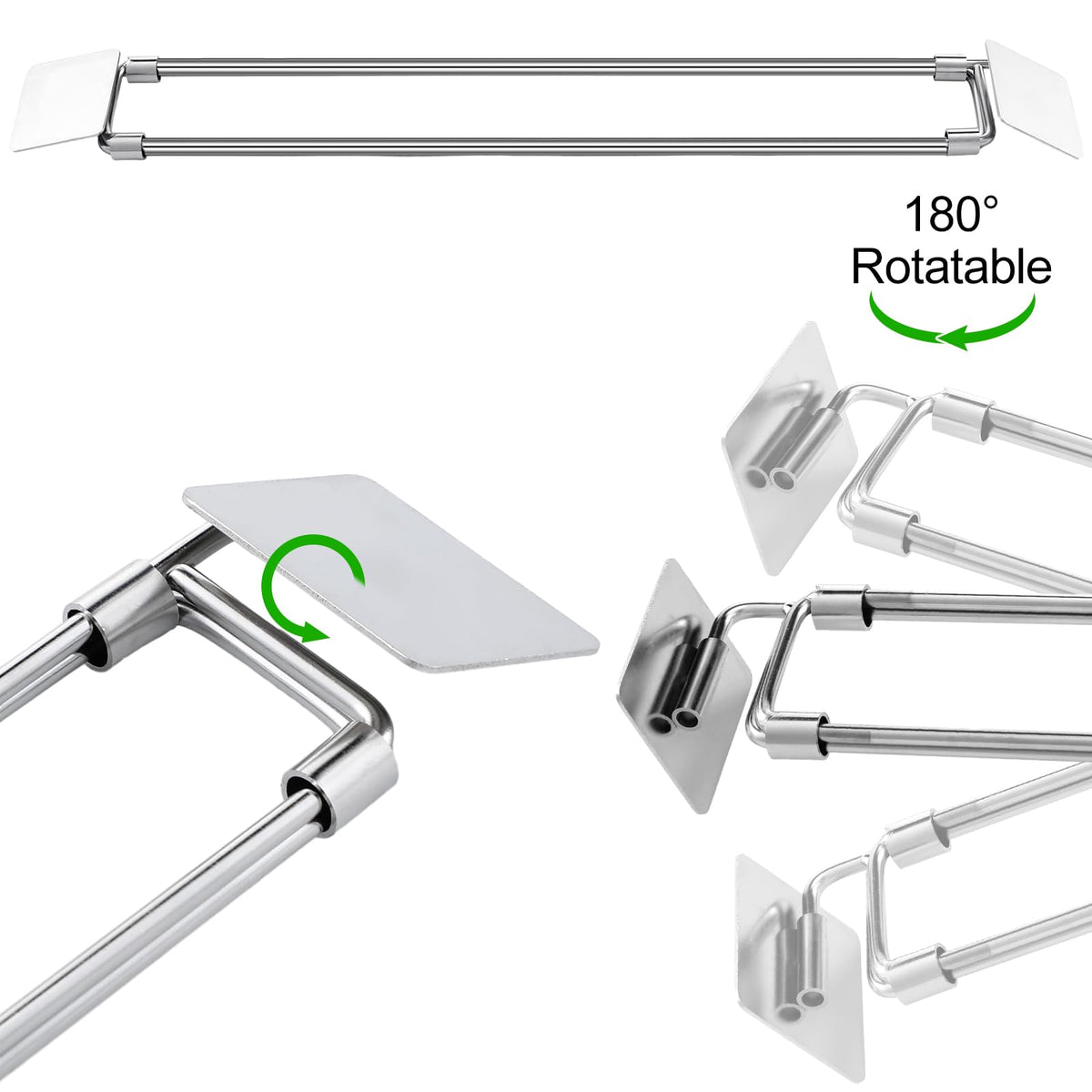 Yaocom close-up of adhesive stainless end plate demonstrating strong hold