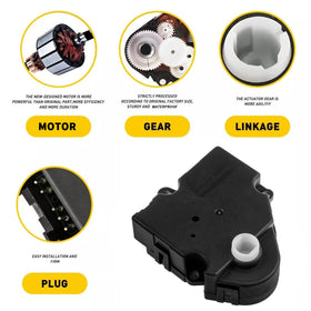 YAOPEI actuator installed in vehicle dash demonstrating easy replacement