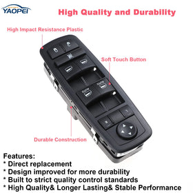YAOPEI installed switch in vehicle door panel showing plug-and-play benefit