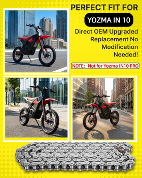 YAORISE close-up link detail highlighting durable carbon steel and improved wear resistance