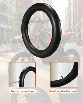 YAORISE tube in use on dirt bike ride scene showing improved ride comfort