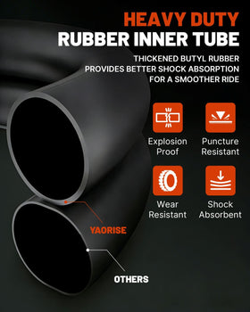 YAORISE reinforced valve detail demonstrating easier inflation benefit
