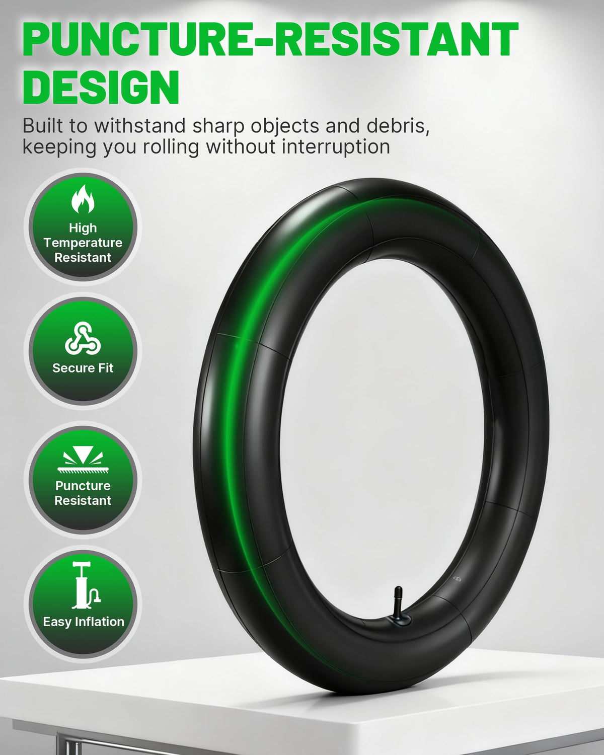 YAORISE thickened butyl rubber texture demonstrating puncture resistance benefit