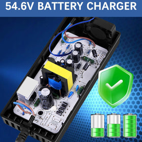 YAREMYEYE charger in hand for scale showing compact size and easy portability