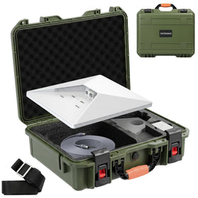 YATERANO front case view showing sturdy shell and travel protection