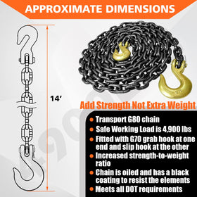 YATOINTO black coated chain surface showing corrosion resistance benefit