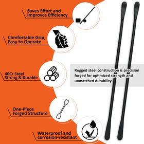 YATOINTO size comparison with rim illustrating 39-inch reach for easier leverage