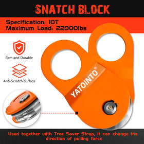 YATOINTO tree saver strap flat lay displaying wide webbing and anchor protection benefit