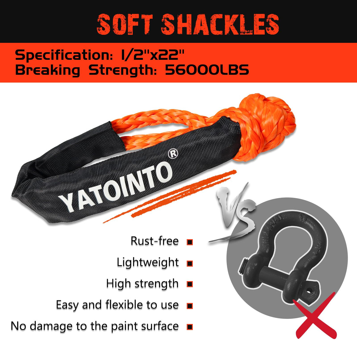 YATOINTO 3 by 8 foot tree saver strap spread flat to protect anchor points