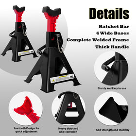 YATOINTO wide pyramid base in contact with floor for stable load distribution