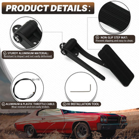 YAURILO braided throttle cable detail for durable, low-stretch response