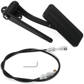 YAURILO pedal front view showing sleek metallic finish and fit benefit