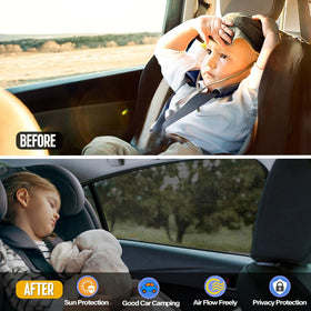 Yayalovehomee in use on camping vehicle allows airflow and sun protection